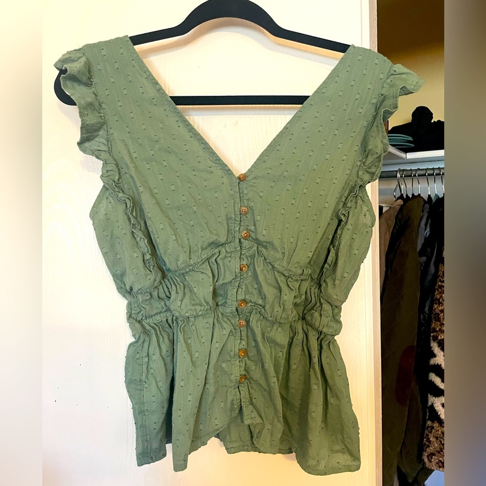 Women’s Old Navy Blue Blouse Size Medium